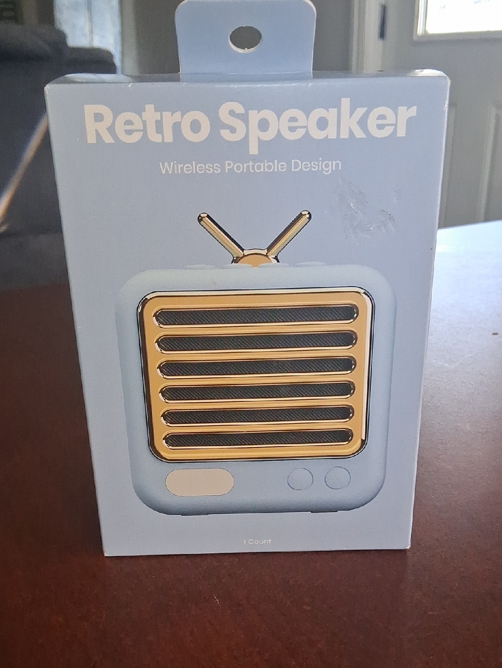 Retro Speaker Wireless Portable Speaker - Blue